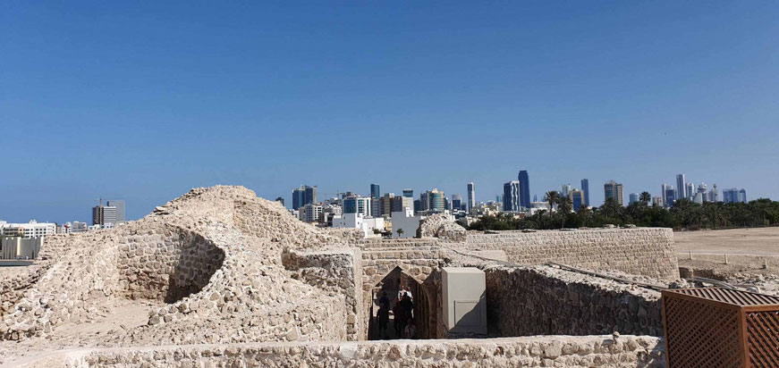 Bahrain Fort am Stadtrand von Manama