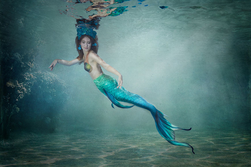 Meerjungfrauen Einzel- und Gruppenshootings, Unterwasserfotografie