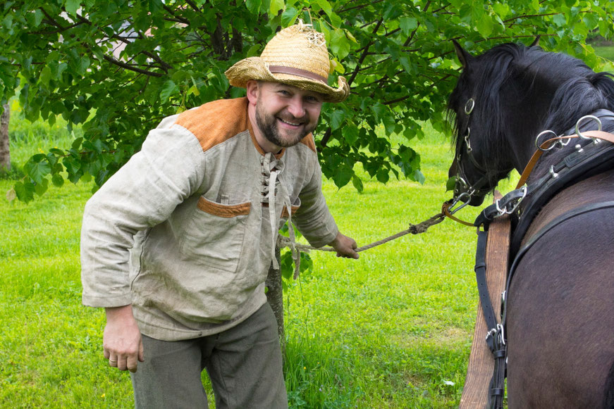 Donatas ir jo žirgas žemaitukas Kipšas