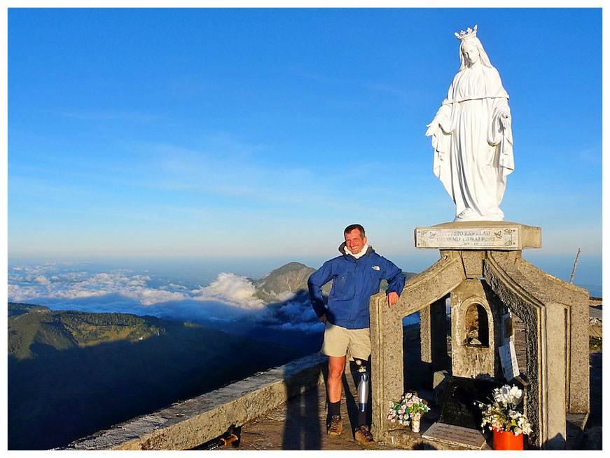 After almost eight hours we finally reached the top of Mt. Ramelau/Timor Leste.