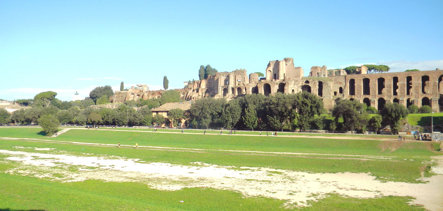Palatin (im Hintergrund) und Circus Maximus