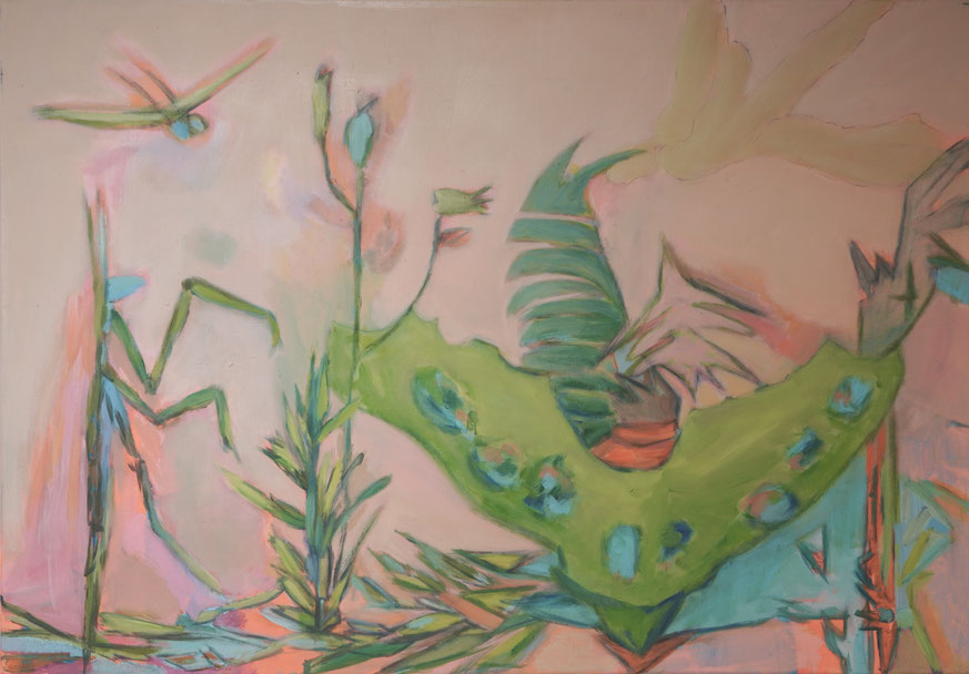 bestioles 1, 2025 Acryl auf Leinwand , 80x117