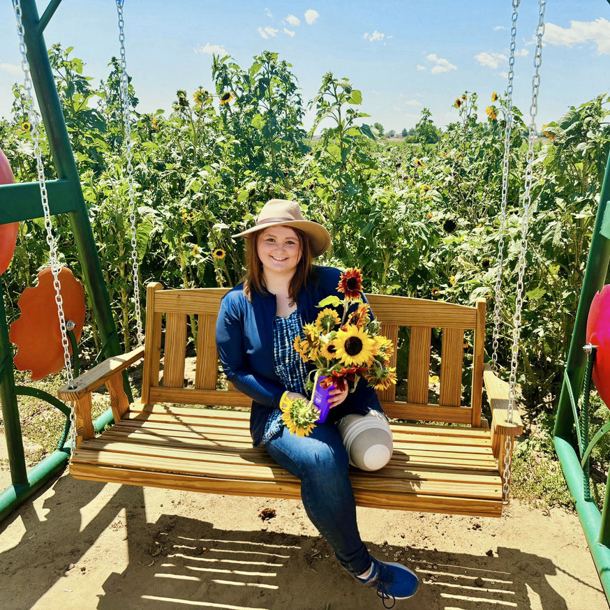 Sydney will be sharing her thoughts about about a life with limb loss regularly on this blog (picture courtesy of Sydney Marshburn).