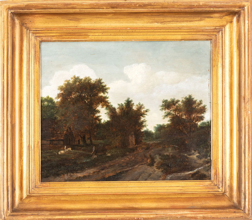 te_koop_aangeboden_een_schilderij_met_landschap_van_de_oude_meester_schilder_jan_vermeer_van_haarlem_II_1656-1705_gouden_eeuw   