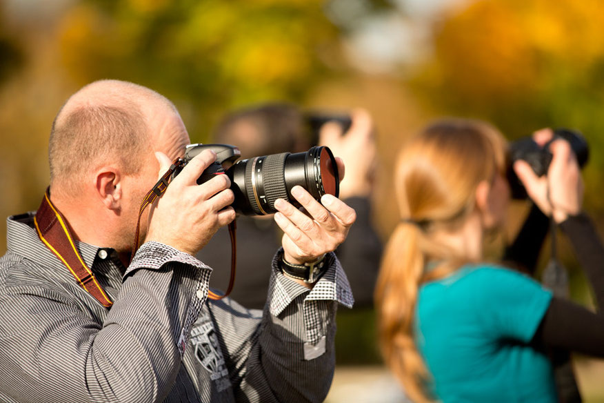 Fortgeschrittenen Fotokurs Teilnehmer Polfilter