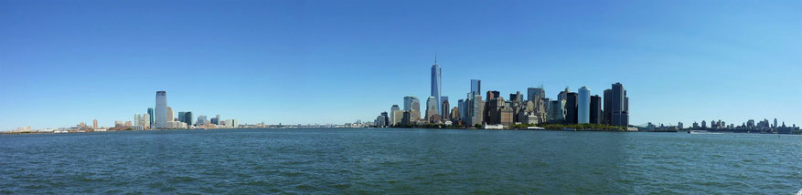 Manhattan vom Hudson aus