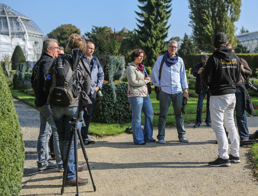 Makrofotografie Fotokurs Teilnehmer Botanischer Garten