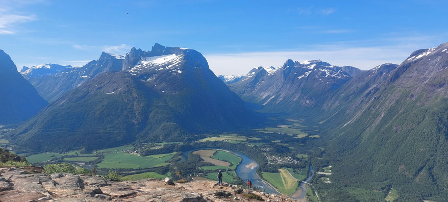 Blick vom Berg Nesaksla