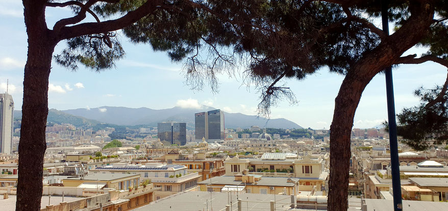 Blick auf Genua