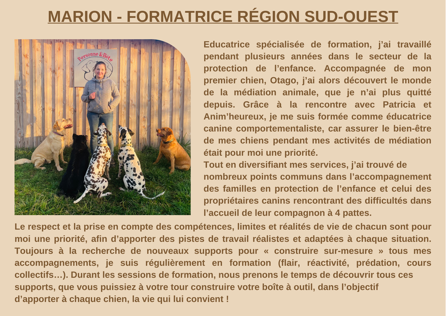Formatrice ANIM'HEUREUX SUD OUEST