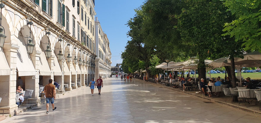 Esplanade in Korfu