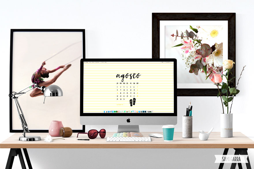 Freebies de calendario: AGOSTO by Sami Garra