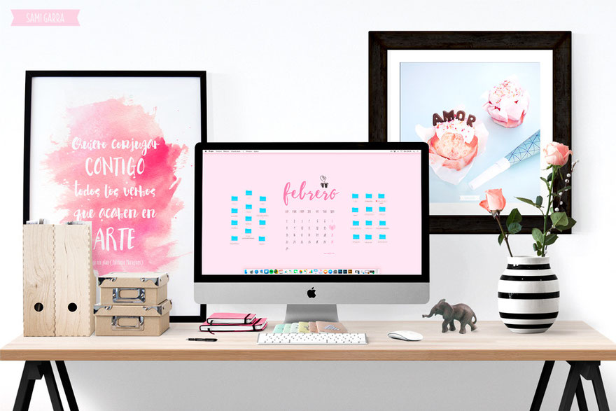 Freebies de Calendario: FEBRERO by Sami Garra