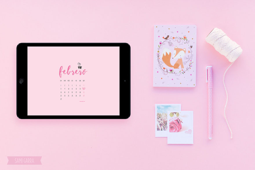 Freebies de Calendario: FEBRERO by Sami Garra