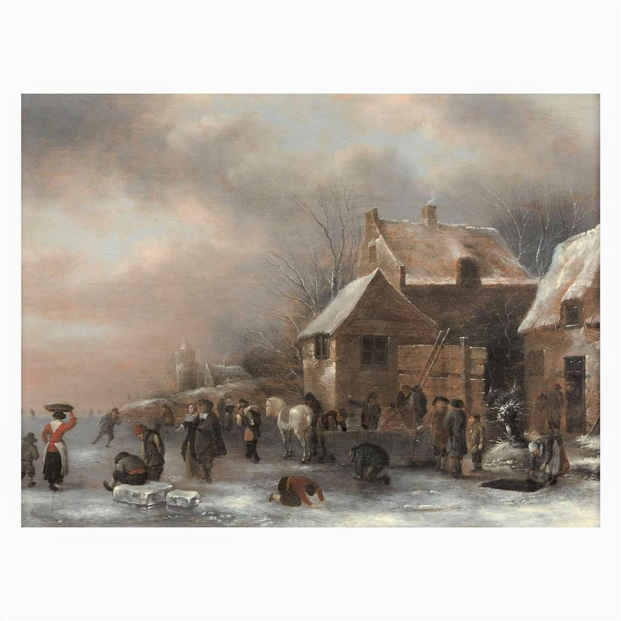 te_koop_aangeboden_een_17e_-eeuws_winter_gezicht_van_de_hollandse_kunstschilder_nicolaes_molenaer_1626/1629-1676_gouden_eeuw