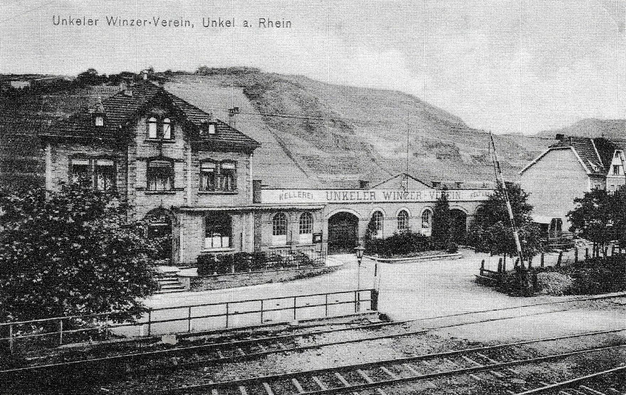 Neubau des Winzervereins mit Keller- und Kelterraum, 1899