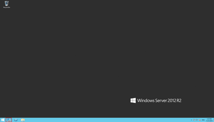 Windows Server 2012 Open Server Manager