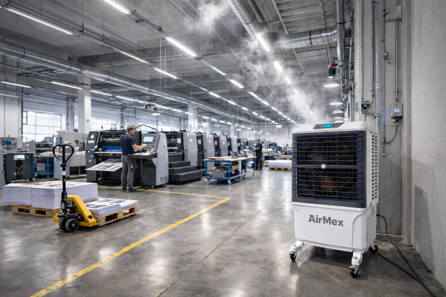Adiabate Kühlung Industrie Luftkühlung
