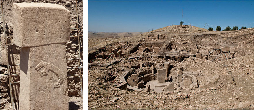 Images of Göbekli Tepe archaeology site in Turkey