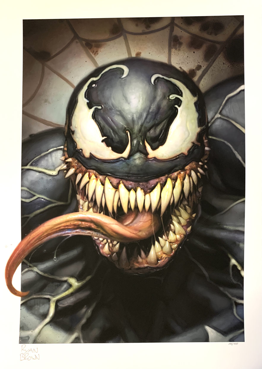 Venom Marvel Fine Art Print 46 x 61cm ungerahmt Kunstdruck Sideshow