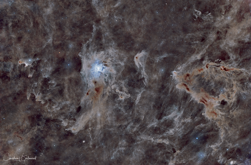 NGC7023, nébuleuse de l'Iris