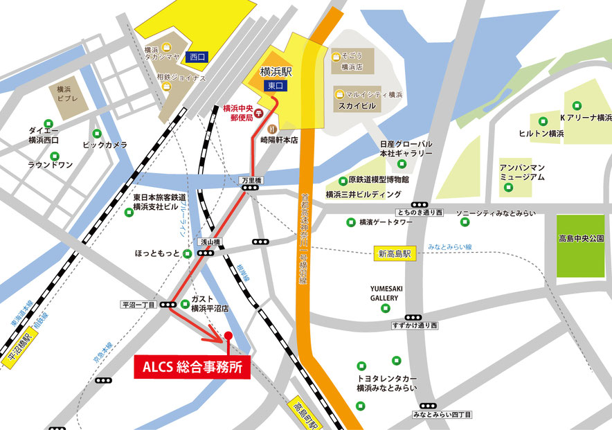 ＡＬＣＳ総合事務所の地図