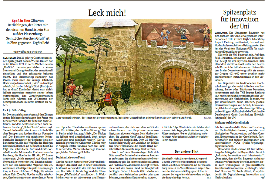 Frankenpost, 28. Juni 2025 - auch überregional in anderen Tageszeitungen