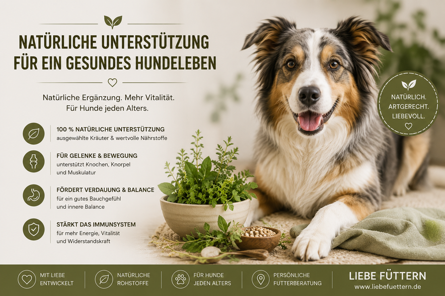 REiCO Ergänzungsfuttermittel für Hunde – natürliche Unterstützung für Vitalität und Wohlbefinden