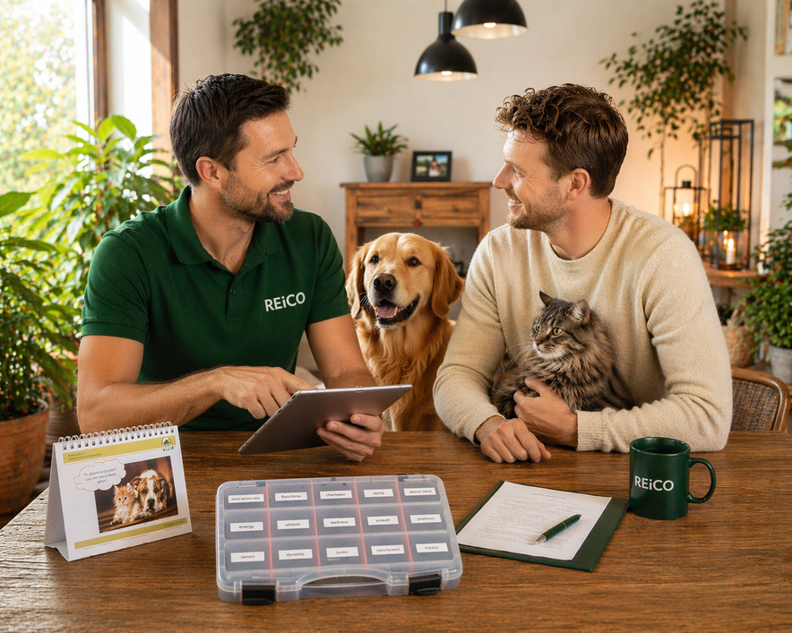 REiCO Beratung bei Liebe Füttern für Hunde Katzen und Pferde