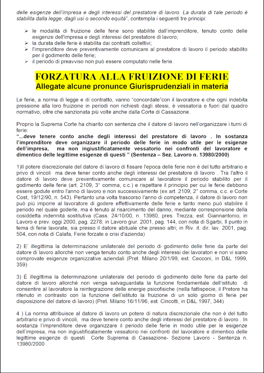 FERIE RESIDUE - Uilm Provincia di Cuneo