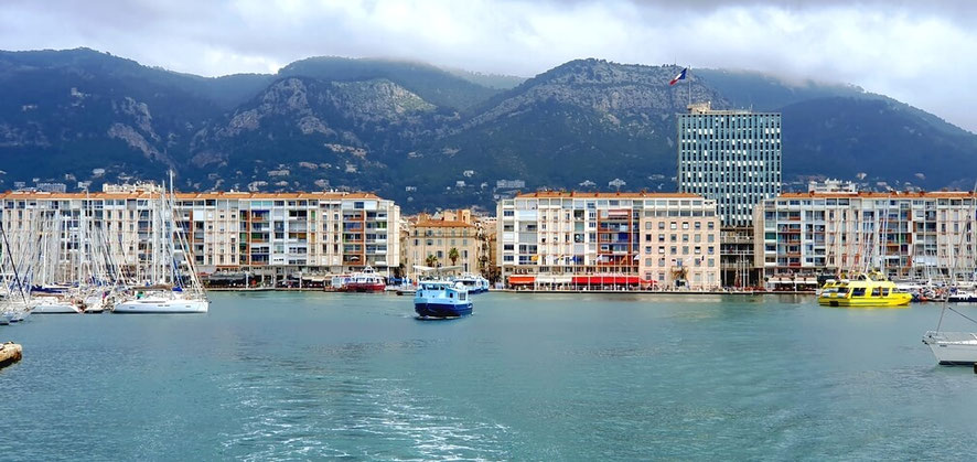 Blick zurück nach Toulon