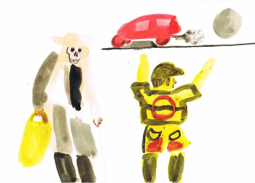 o.t.  a4  tusche/kaffee/aquarell