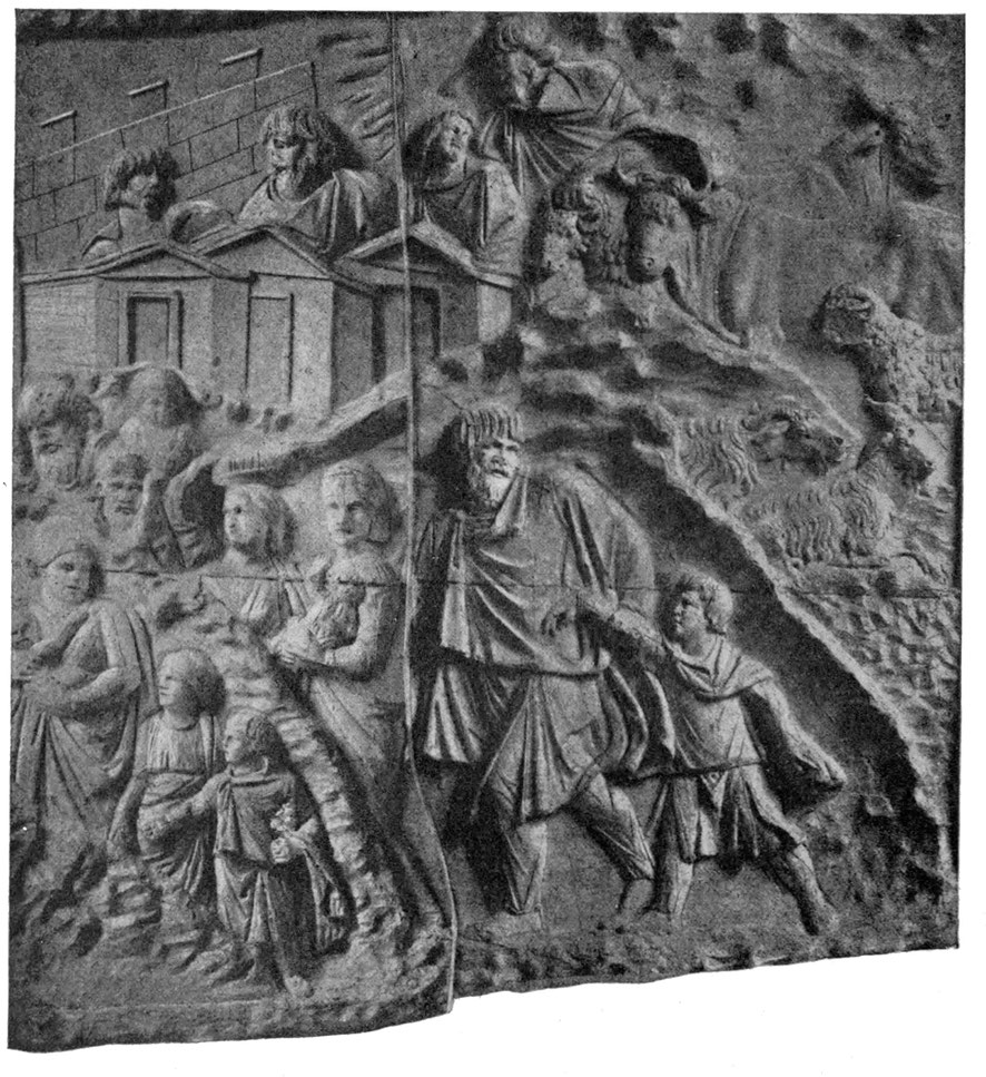 Germanen auf der Flucht (Trajanssäule).