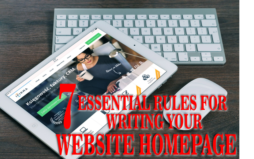 7 essential rules for writing your website homepage