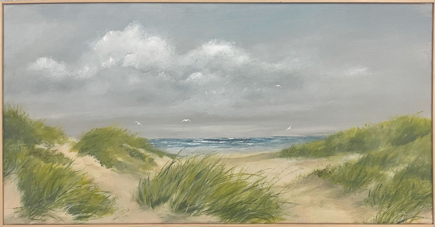 "Dünenblick" 40 x 80 cm, Acryl auf Leinwand, 2025