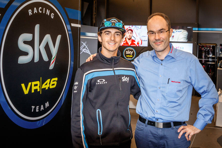 Francesco Bagnaia in der Moto2 2017 für das Sky Racing Team VR46
