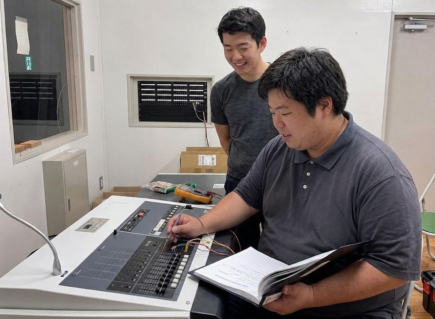 屋外や室内のスピーカー設置やBGMを流すための放送関係の工事はお任せください！！お客様の要望を聞いた仕様や提案をさせていただきます！