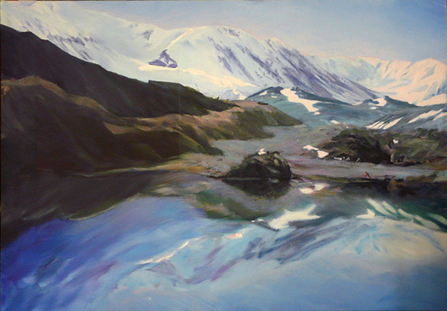 "Baralachala La", 200 x 140 cm, Öl auf Leinwand, 1994 