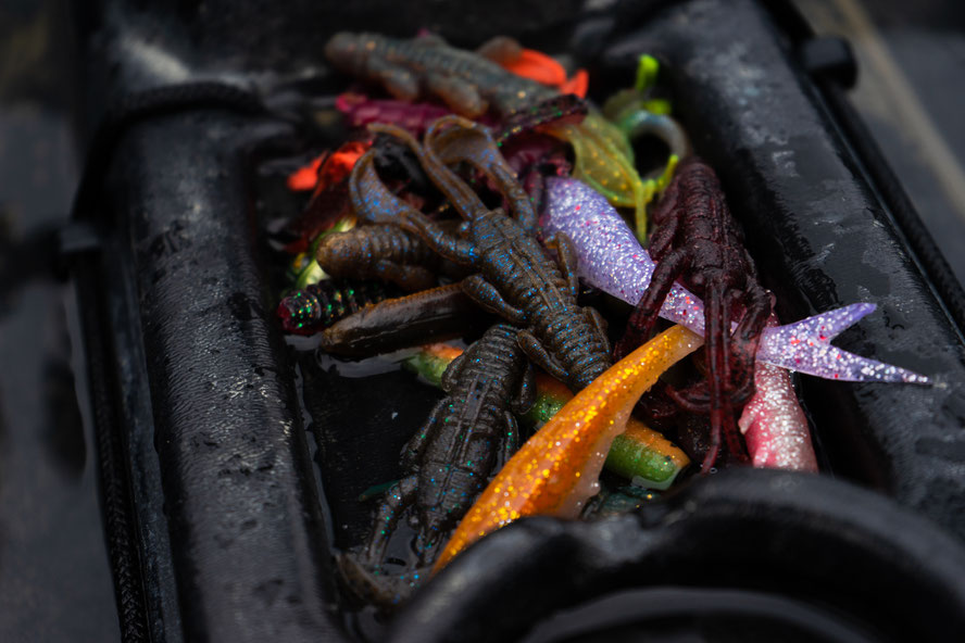 the more bites you get, the more softbaits get used up! luckily I brought more than enough :)