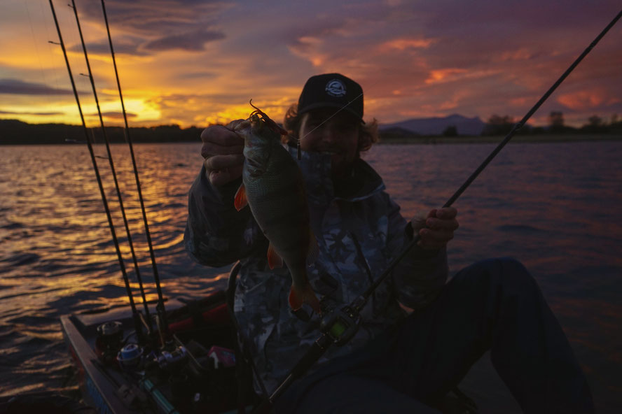 not the biggest but caught with sunset :) 