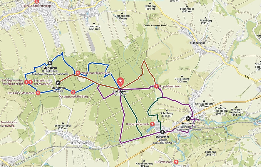 Bild: Seeligstadt Massenei Großer Stern Wandern