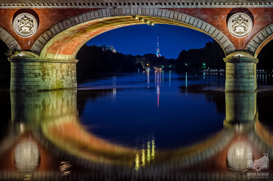 Il fiume Po 2a - Il ponte Isabella e la Mole Antonelliana