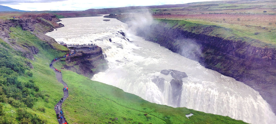 Gullfoss-Wasserfall 