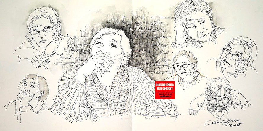 Mappenkurs Düsseldorf, Mappenvorbereitungskurs Illustration, Illustrationstudium, Mappekurs in Düsseldorf