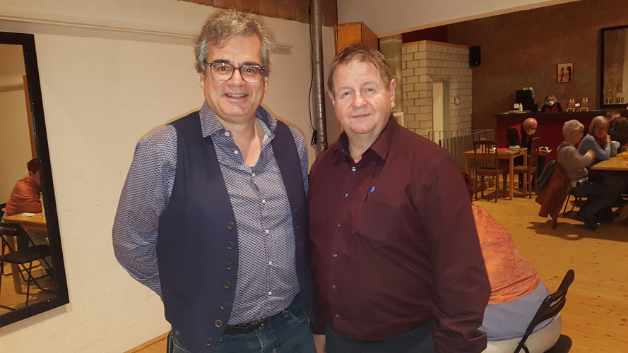 Urs Heinz Aerni (links) und Hanspeter Müller-Drossaart (rechts). Foto © Kunstwirtschaftler 2022