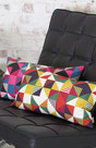 Home and lifestyle PR. Geo cushions by Ellie Hyde at Graduate Collection