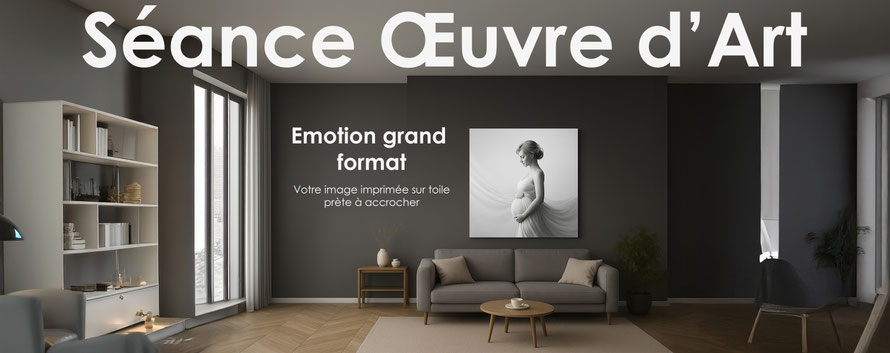 séance photo famille grossesse tableau photo oeuvre d'art saint-etienne artstudio5