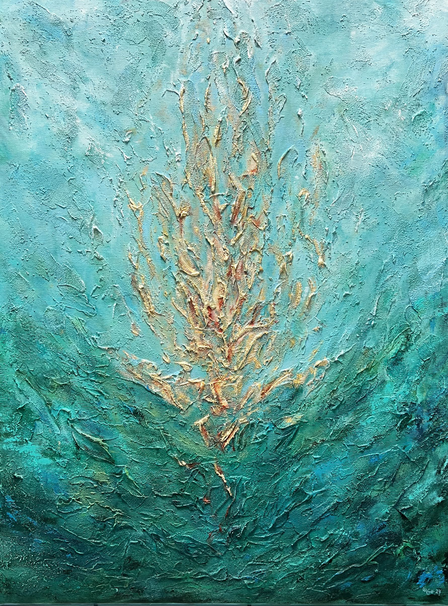 "ALPHA" - acryl auf leinwand (2024) 80x60cm