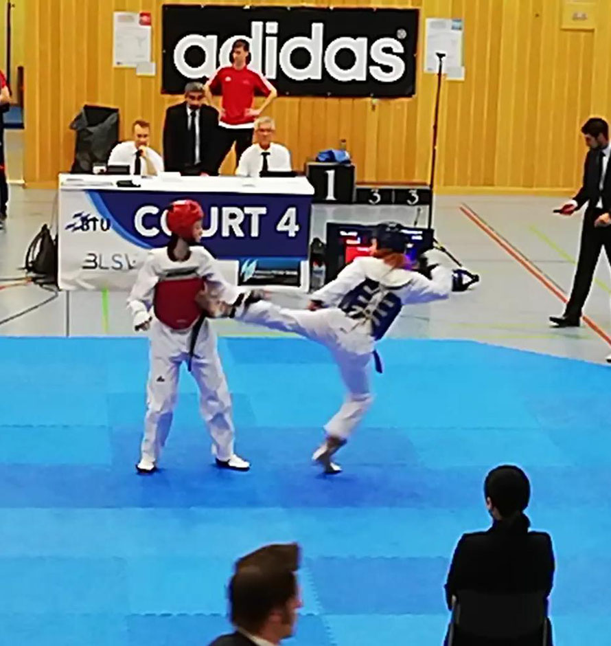 HSC Taekwondo Hamm mit Kämpferin Tessa bei den Meisterschaften in Nürnberg