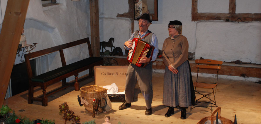 Die Komiker Gottfried und Elise aus dem Emmental im Kanton Bern